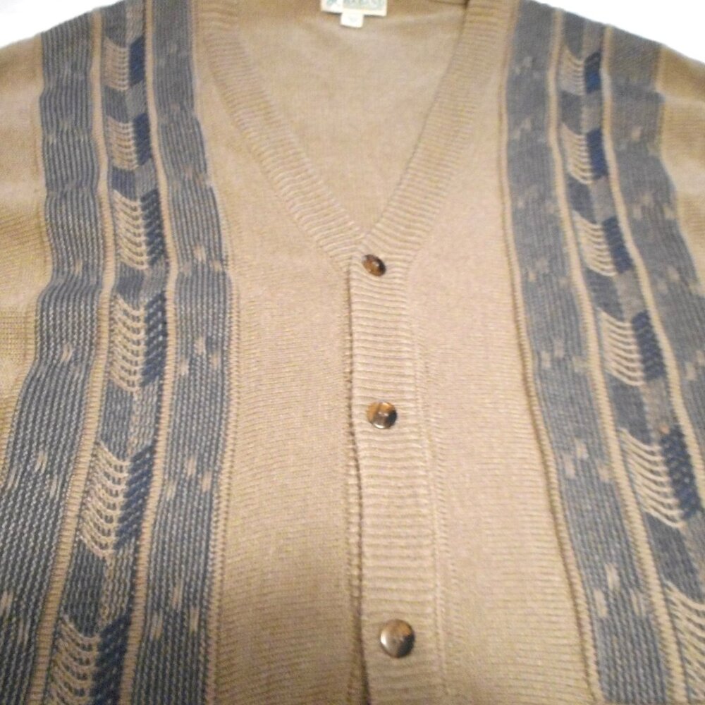 Vintage Grandpa Cardigan XXL Arrow Design Knit